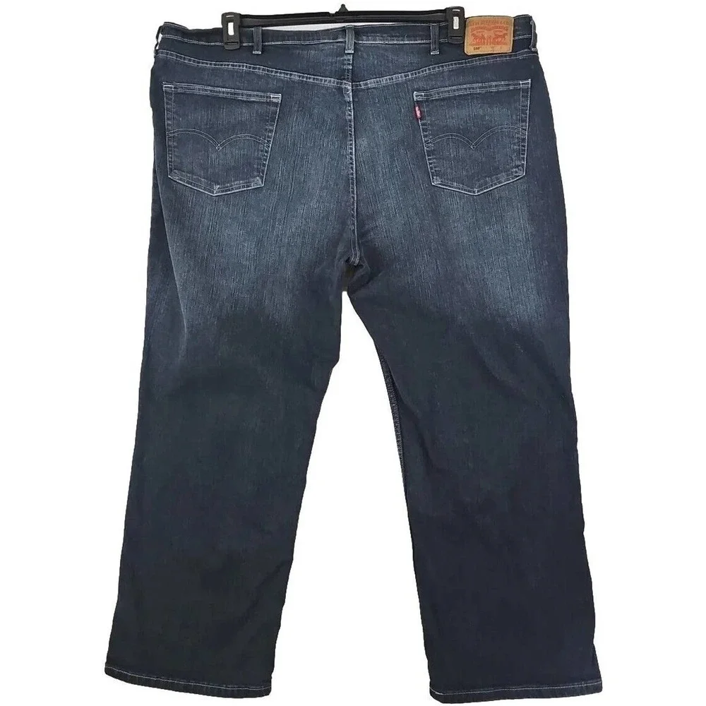 LEVIS 559 - Mens 50×29~ Big & Tall Water Less Relaxed Fit Straight Blue Jeans.